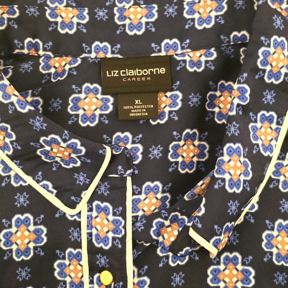 Satin Patterned Top - Picture 5 of 6